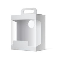 Package Cardboard Box with a handle N9