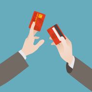 Hand holding the credit card N2