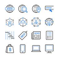 Stock Vector Illustration SEO icon set 2