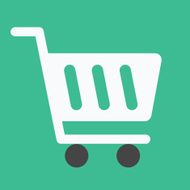 Vector shopping cart icon N3