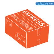 Free shipping box icon Vector illustration N21
