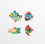 Set of labels stickers banners badges and elements for sale N44