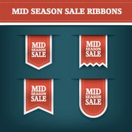 Mid season sale ribbon elements for online shopping and your N4