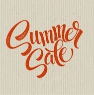 Summer sale grunge label Vector illustration