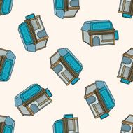 shop store cartoon seamless pattern background N17