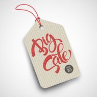 Big Sale Inscription Calligraphy Lettering Vector illustration N12