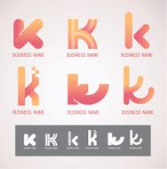 Logo and Symbol design K concept
