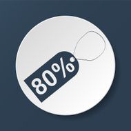 tag icon vector illustration Flat design style N95