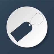 tag icon vector illustration Flat design style N96