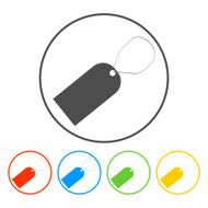 tag icon vector illustration Flat design style N98