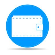 Wallet with cash simple icon on white background Vector illustration N7