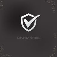 Check mark symbol vector