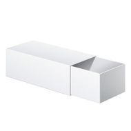 Realistic Package Cardboard Sliding Box Opened