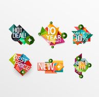 Set of labels stickers banners badges and elements for sale N47