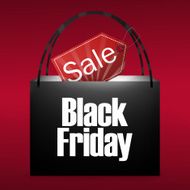 Black Friday Shopping Bag Design N2