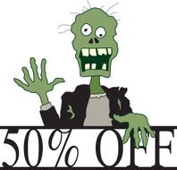 Halloween 50 Off Zombie