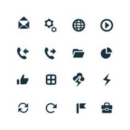 UI Outline For Web and Mobile icons set