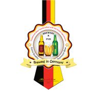 Brewed in Germany - Beer sticker advertising N2