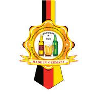 German Beer advertising sticker label for print N2