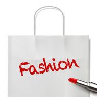 fashion word written by red lipstick N2