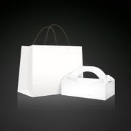 white paper bag set