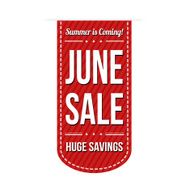 June sale banner design