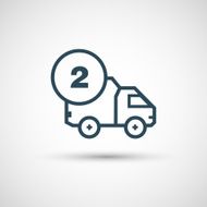 Icon for vehicle delivery services and goods N39