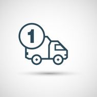 Icon for vehicle delivery services and goods N40