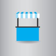 kiosks flat icon vector illustration eps10