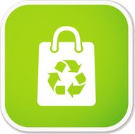 eco shopping bag sq sticker