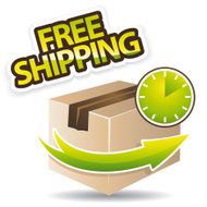 Free shipping vector glossy icon