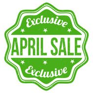 April sale stamp N8