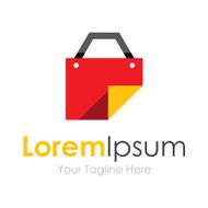 Red file bag sticker graphic design logo icon