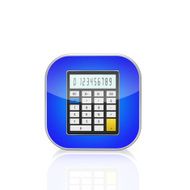 Calculator icon isolated on white background N2