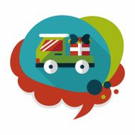 shopping cart flat icon with long shadow eps10 N95