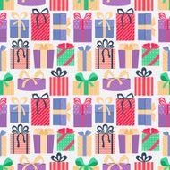seamless pattern with gifts N4