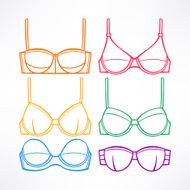 Different colored bras - 2 N2