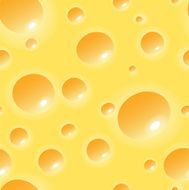 Yellow cheese with wholes texture vector N2