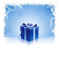 Winter Present Blue