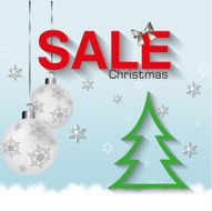 Christmas sale background vector N2
