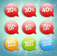 Vector Discount Labels