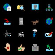 Web and Computing Icons Series Set N4