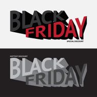 Black friday sale Vector idea concept