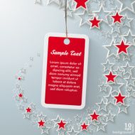 Red Price Sticker With Stardust N3