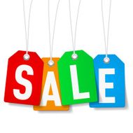 Price tags with Sale word N2