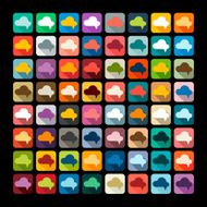 Flat design cloud N2