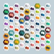 Flat design bubble N2