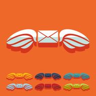Flat design envelope N3