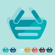 Flat design basket N2