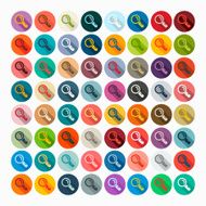 Flat design magnifier N5